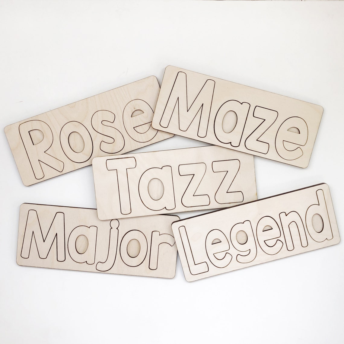 Custom Name Puzzles Etsy