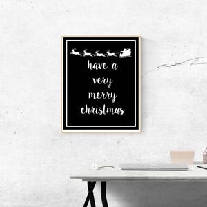 Santa and reindeer have yourself a very merry Christmas