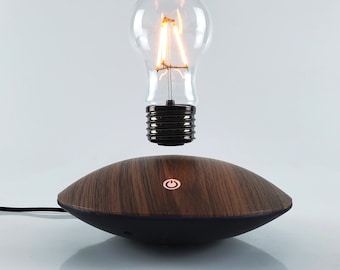 Lampe de Bureau Magnétique à Lévitation Ampoule LED Cadeaux de Noël Uniques geek décoratif et original