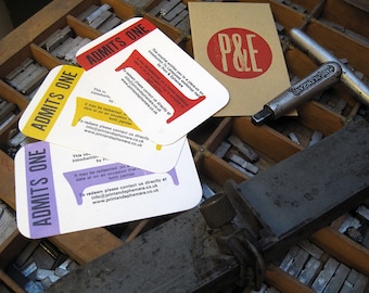 Letterpress Workshop Gift Voucher - Introduction to Letterpress