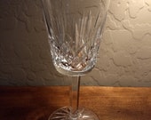 Waterford Crystal Water Goblet Vintage Wine Glasses Lismore Clear 8 oz 1980 39 s