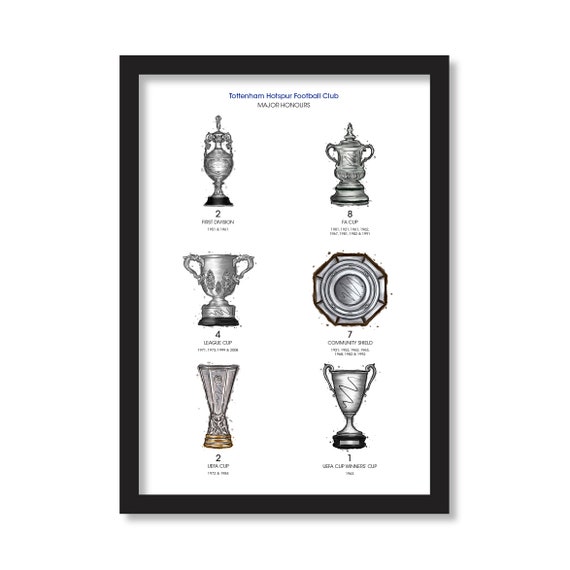 Tottenham Hotspur FC Major Trophy Collection - Art Print