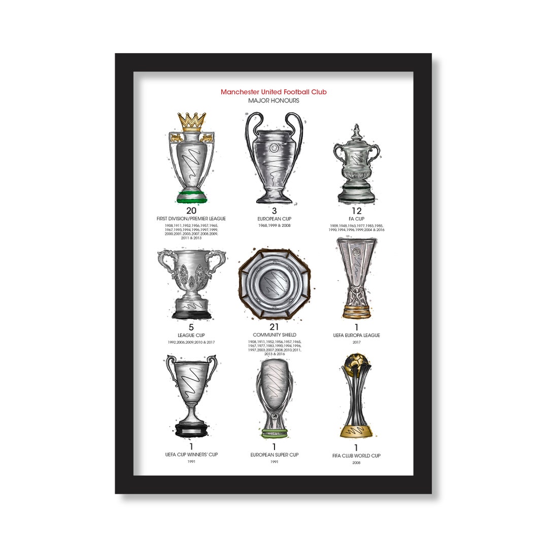 Tottenham Hotspur FC Major Trophy Collection - Art Print