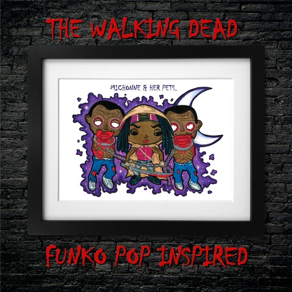 michonne and her pets funko
