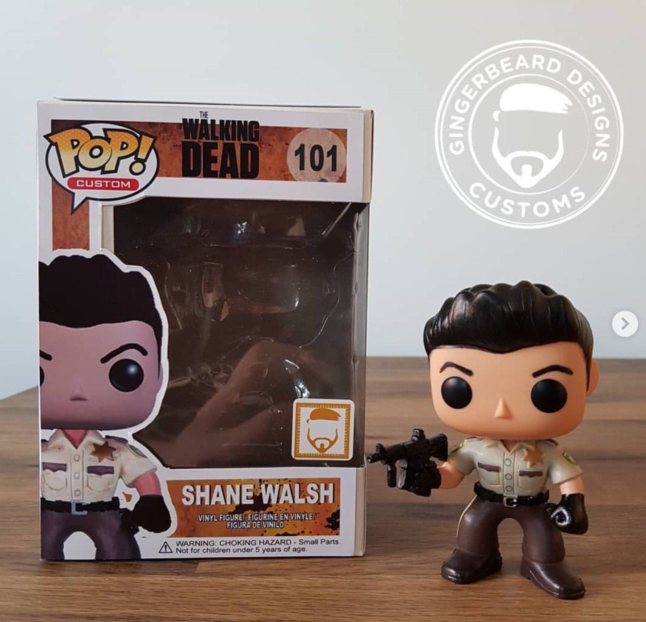 Funko pop ウォーキングデッド シヴァ ファンコ ポップ Funko Pop Custom - Shane Walsh (season 1 Sheriff) - the