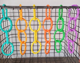Clips para hamacas de rata, eslabones de plástico, ganchos colgantes, accesorios de jaula, ratas, animales pequeños, jaula para ratas, juguete para ratas, jaula para ratas, hamacas
