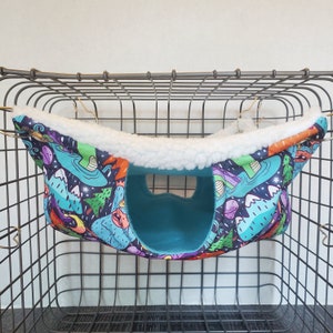 Sherpa Fleece Rat Hammock: 4-Entrance Lounging Cave