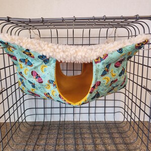 Sherpa Fleece Rat Hammock: Small Animal Cage Cave (12x12)