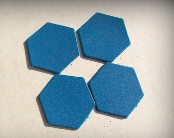 8 polygons midnight blue, falling color leather