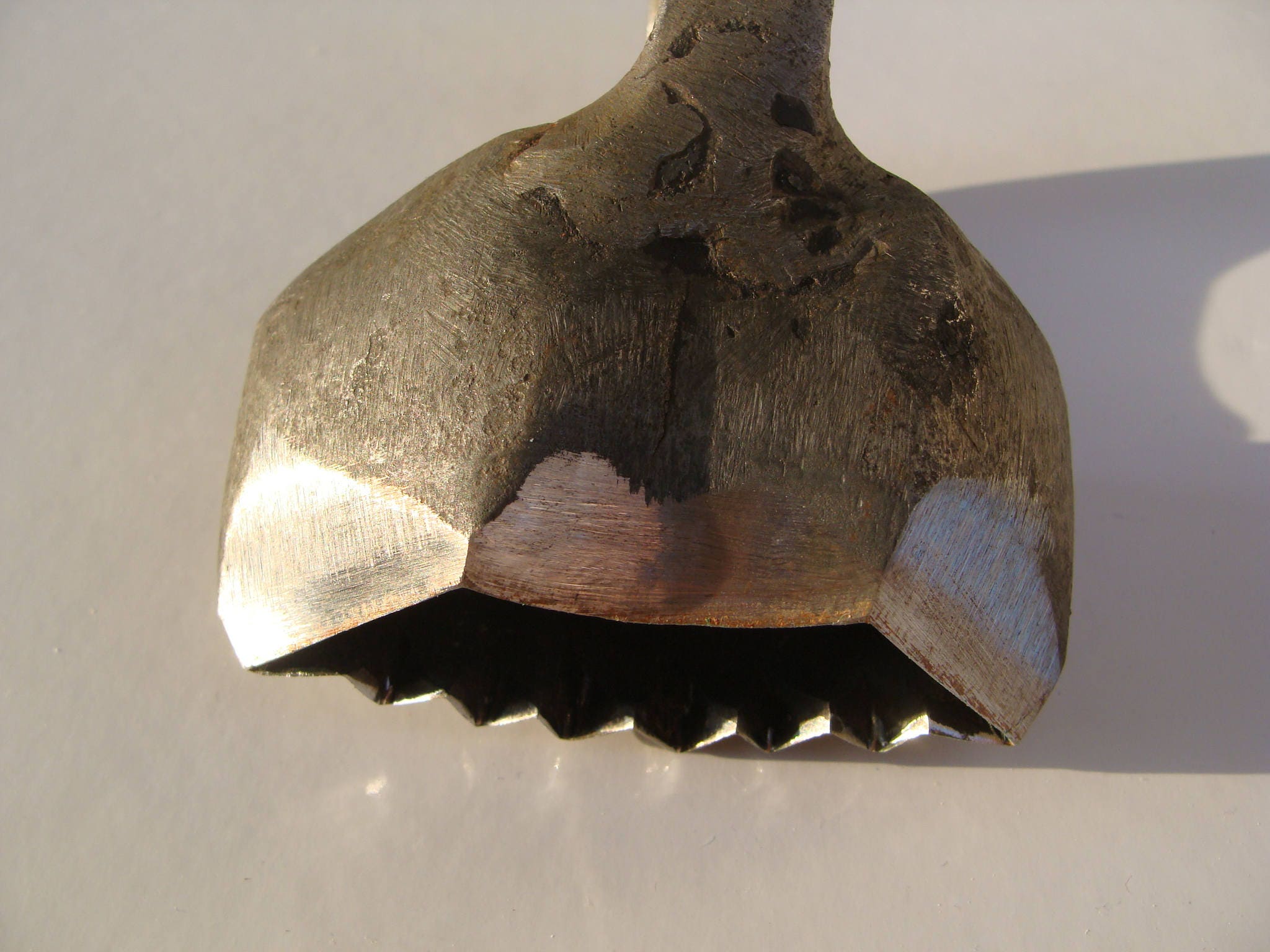 Serrated punch very rare iron chisel Etsy