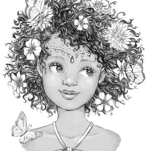 Maglietta per bambini T-shirt bianca per bambini Maglietta estiva fata birazziale maglietta cartone animato fata nera disegno maglietta cool design abbigliamento per bambini bambina