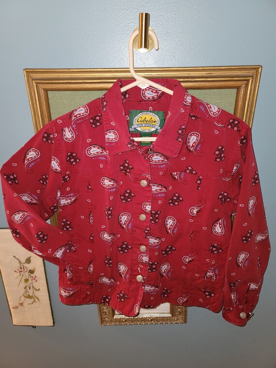Red paisley hotsell jacket