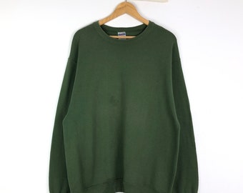 plain green jumper