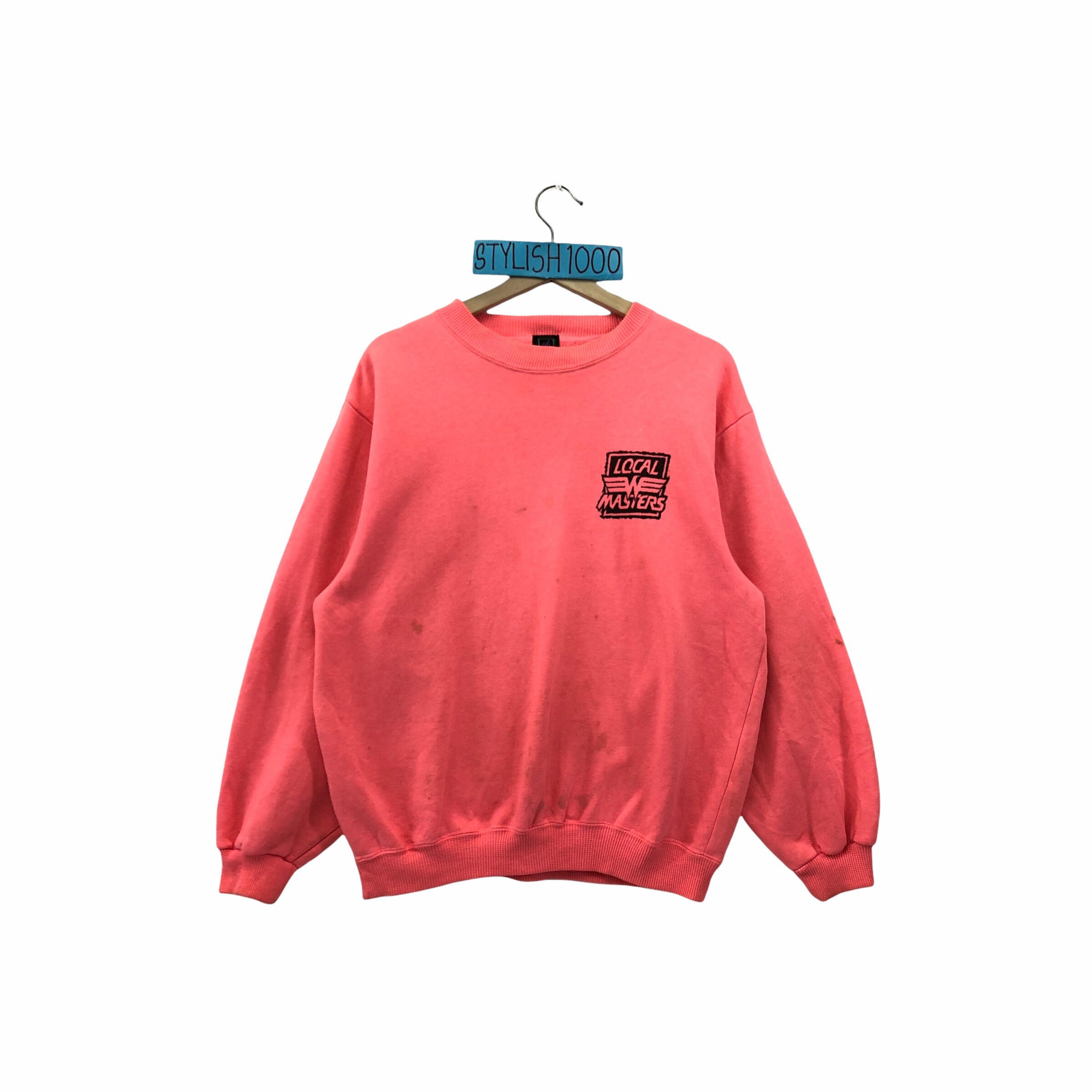 Rare Vintage Local Masters Sweatshirt Big Logo Spellout Pullover