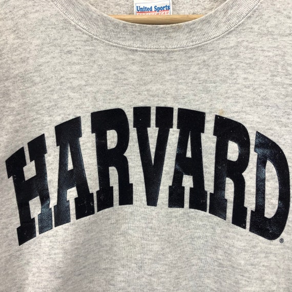 Rare!! Vintage Harvard Sweatshirt Biglogo Harvard… - image 3