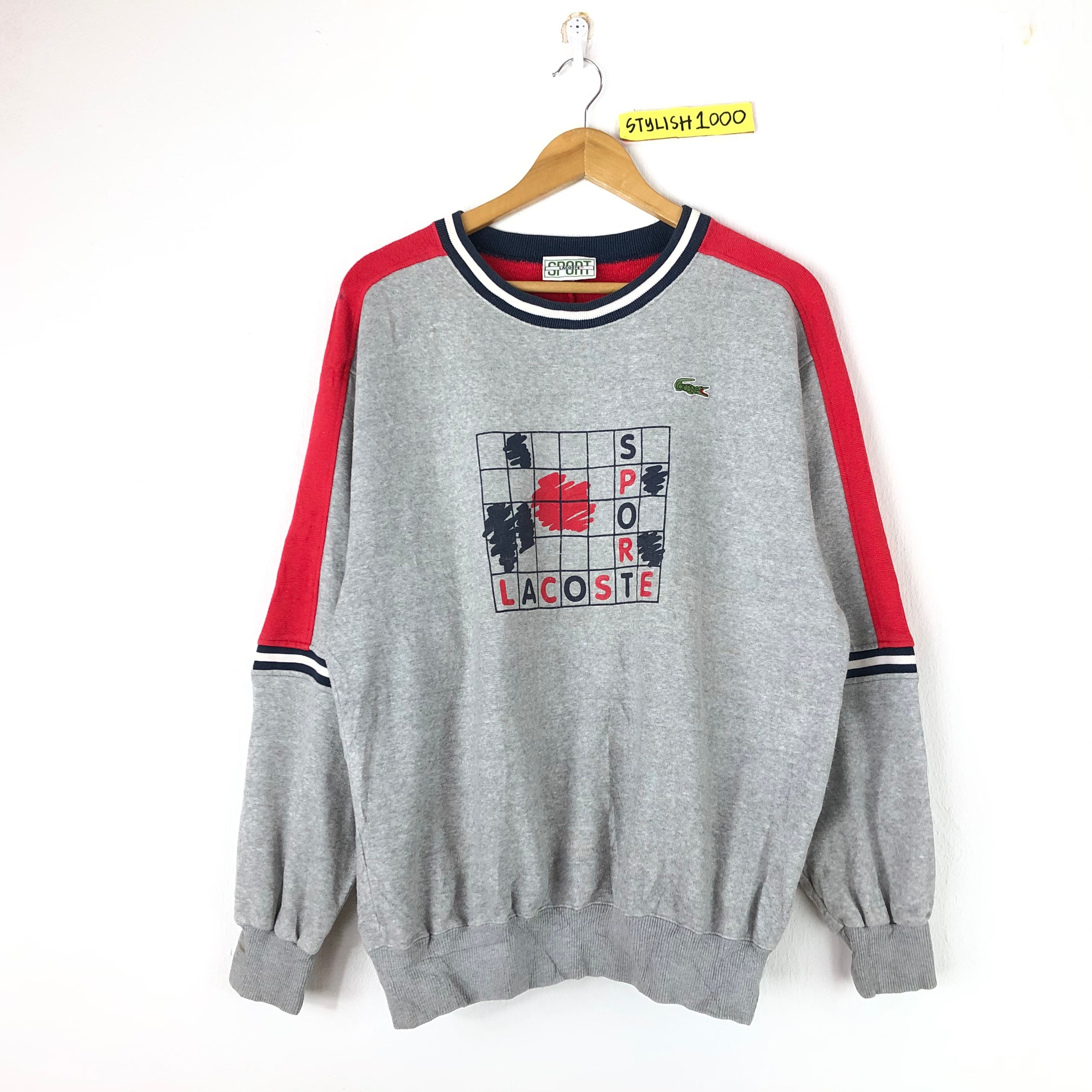 Rarevintage Lacoste Sweatshirt Big Logo 