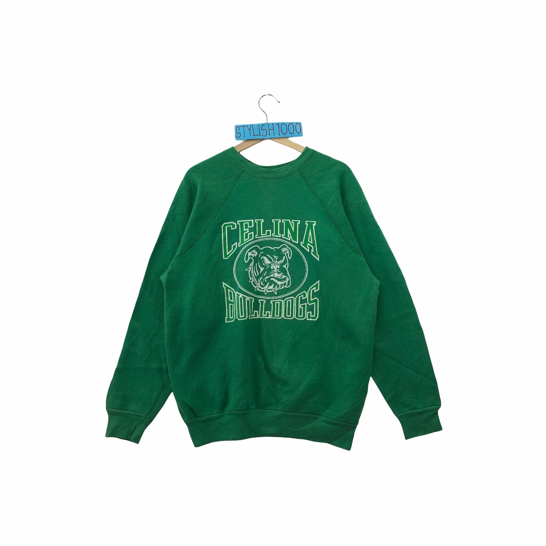 Rare Vintage Celina Bulldogs Football Sweatshirt Big Logo Pullover ...