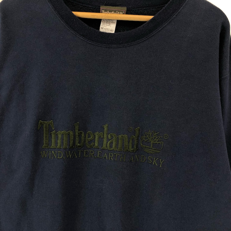 Rare Vintage Timberland Sweatshirt Small logo Embroidery spellout pullover jumpers Sweatshirt streetwear image 3