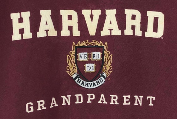 Rare!!Vintage Harvard Sweatshirt Embroidery Unive… - image 2