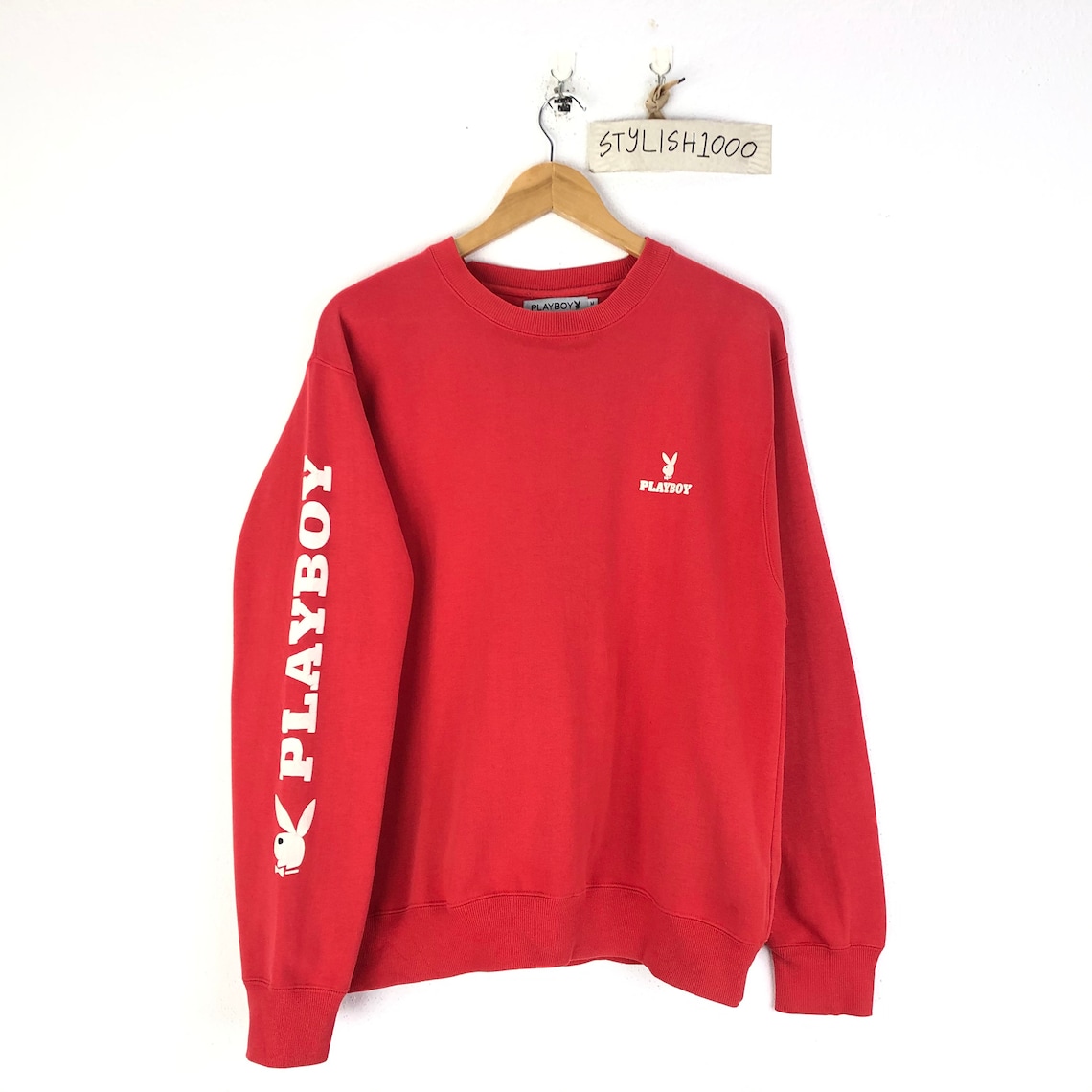 Rarevintage Playboy Sweatshirt Red colour Very Rare colour | Etsy