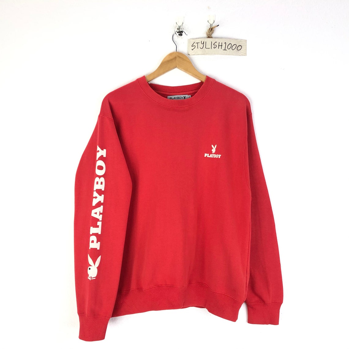 red playboy joggers