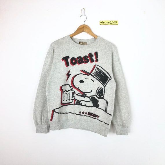 Rare!!Vintage Snoopy Peanuts Sweatshirt Biglogo Character cartoon animations pullover jumper