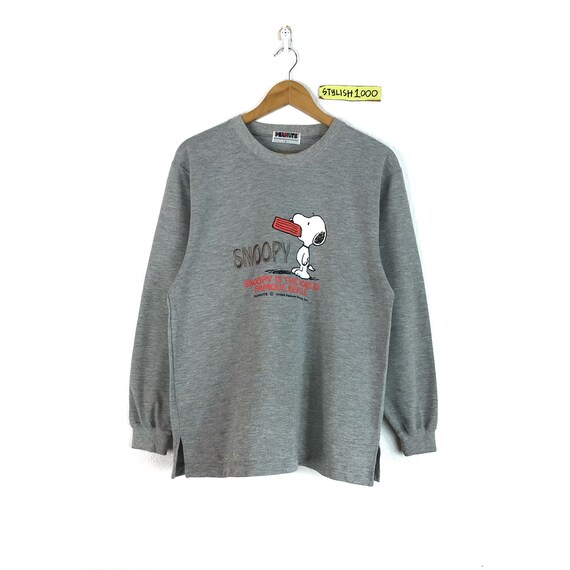 Rare!!Vintage Snoopy Peanuts Sweatshirt Biglogo Character cartoon animations pullover jumper
