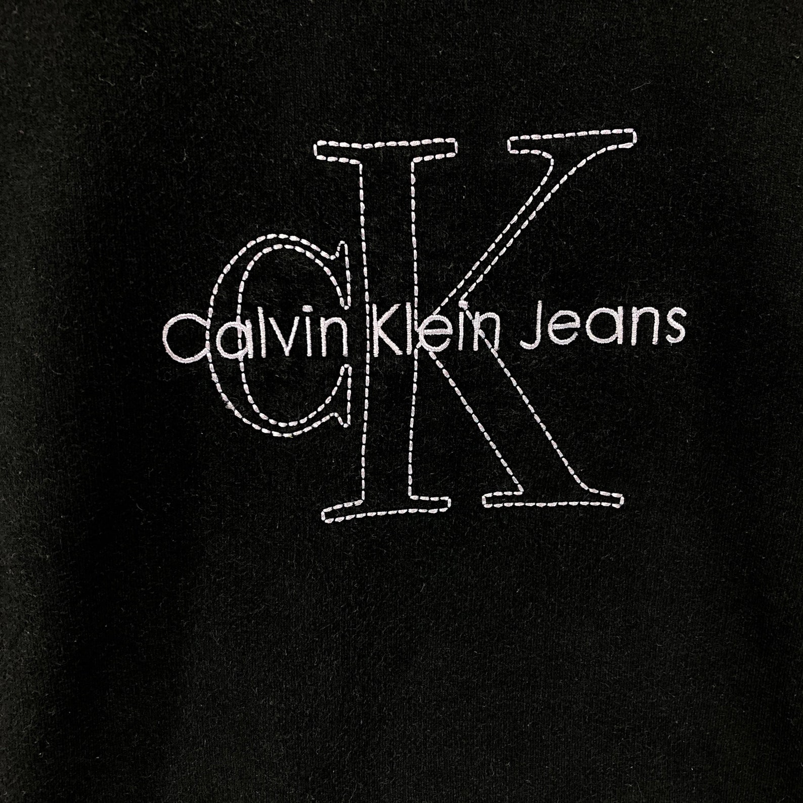 Rare Vintage Calvin Klein Sweatshirt big logo Embroidery | Etsy