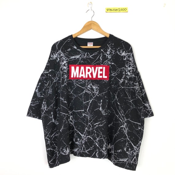 Rare!! Marvel Comics Tshirt Small logo Embroidery