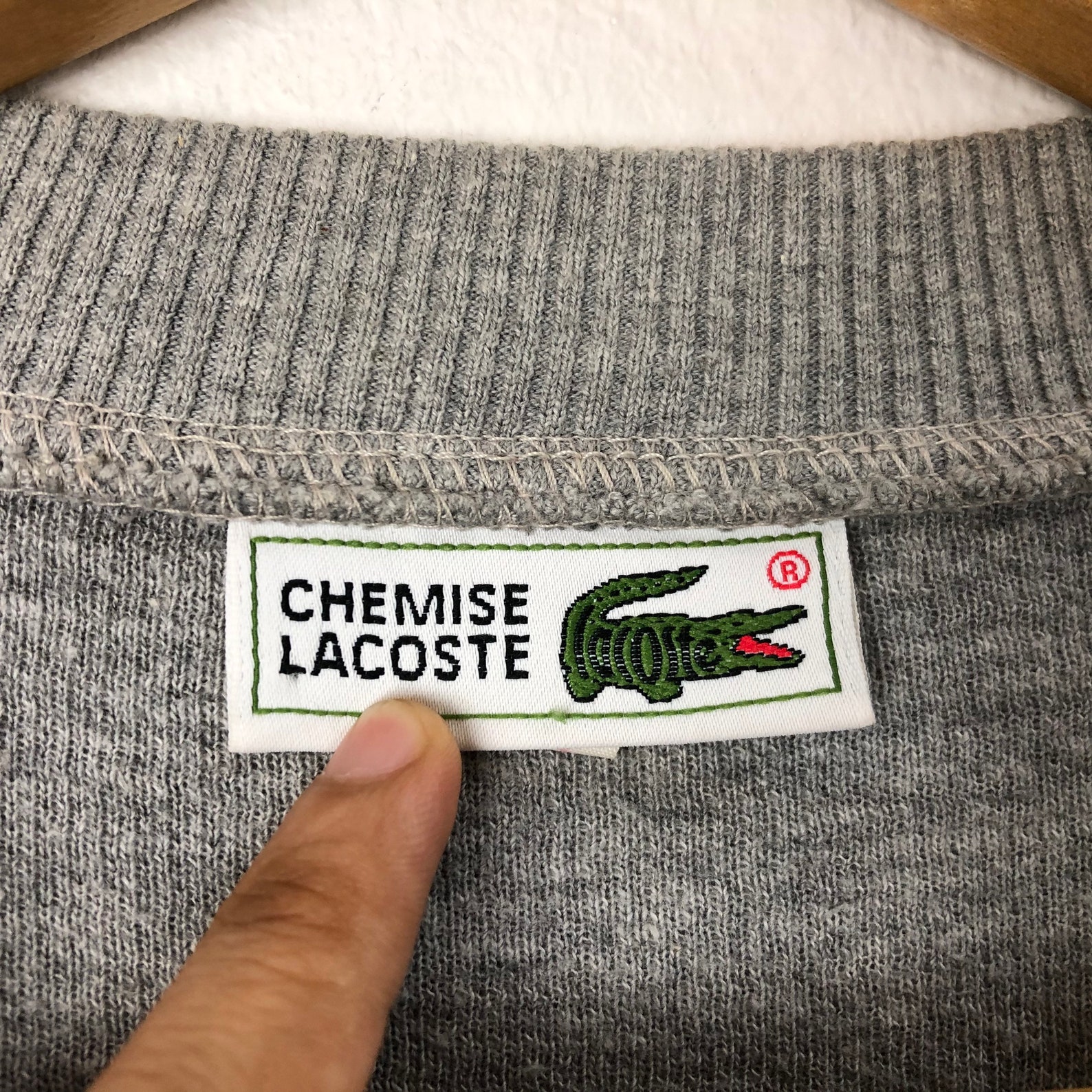 Rare Vintage Lacoste Sweatshirt Small logo Embroidery | Etsy