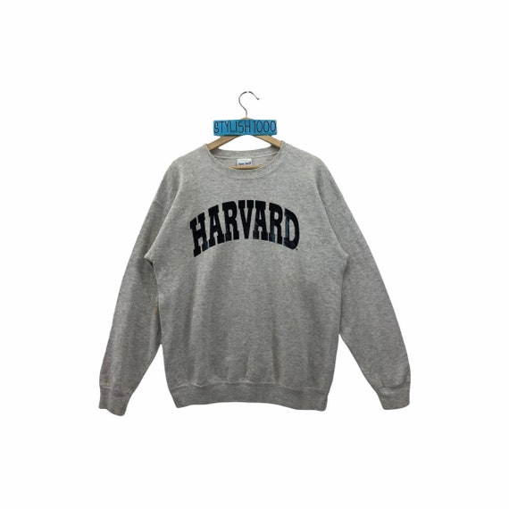 Rare!! Vintage Harvard Sweatshirt Biglogo Harvard… - image 1