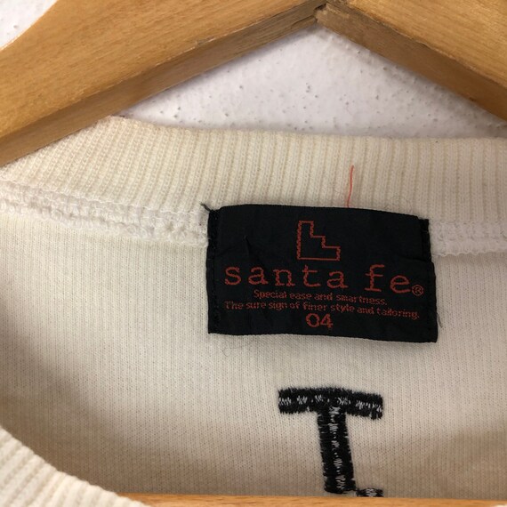 Rare!!Vintage Santa Fe Sweatshirt Big Logo Embroi… - image 7