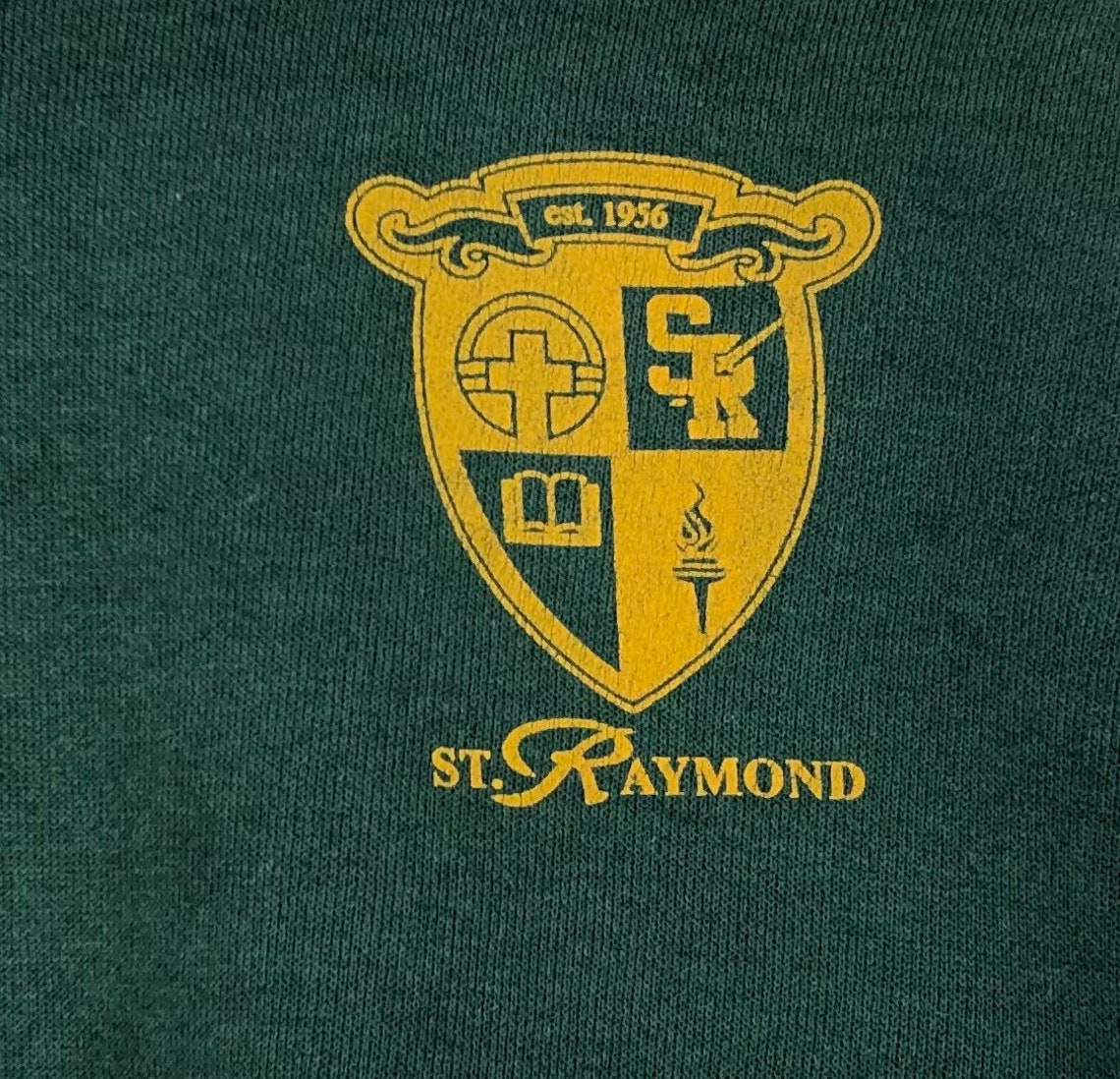 Rare Vintage St Raymond Catholic School Small Logo Spellout Etsy