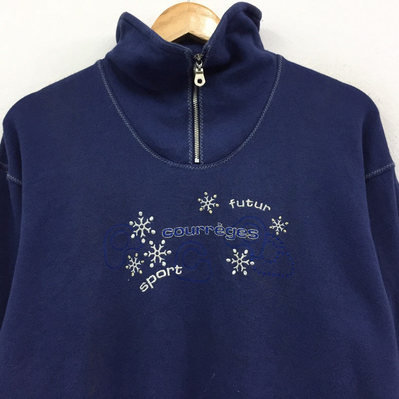 Rare!!Vintage Courreges Biglogo Women embroidery