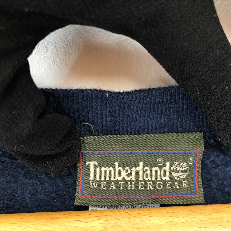 Rare Vintage Timberland Sweatshirt Small logo Embroidery spellout pullover jumpers Sweatshirt streetwear image 5