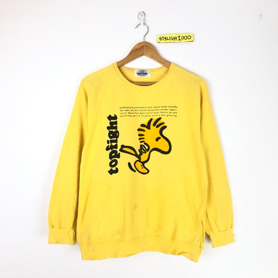 Rare!!Vintage Snoopy Peanuts Woodstock Sweatshirt Bi??? Gem