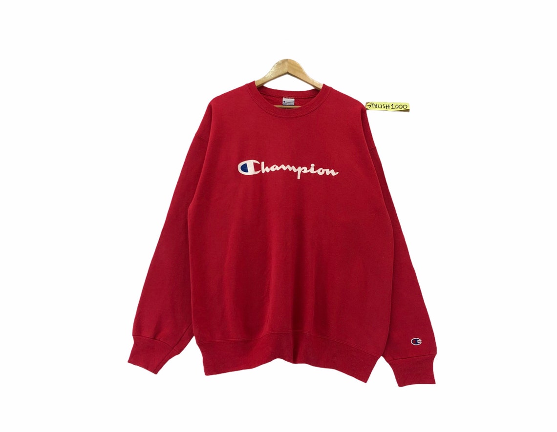 Rare Vintage Champion Sweatshirt Champion Big Logo Shirt - Etsy Sweden