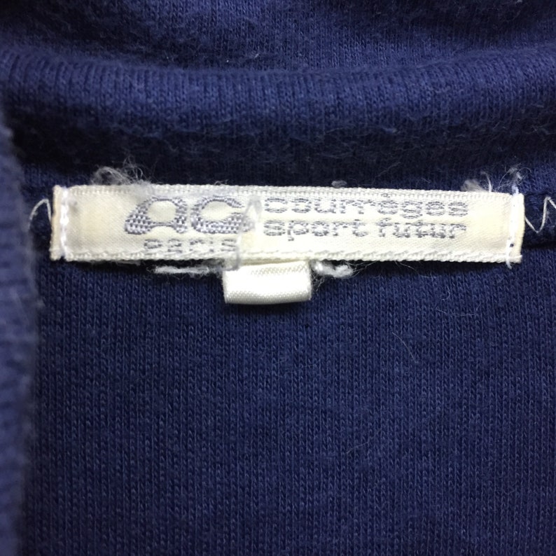 Rare!!Vintage Courreges Biglogo Women embroidery