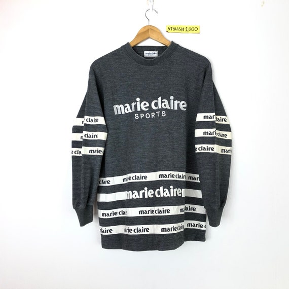 Rare!!Vintage Maris Claire Sport Sweatshirt Spell… - image 2