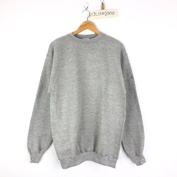 Rarevintage Plain Sweatshirt Discus Athletic Gray Grey - Etsy