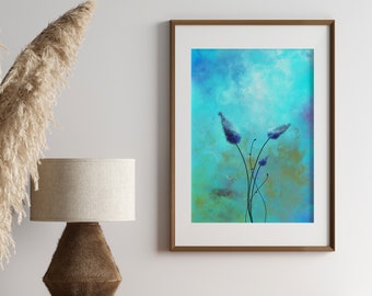 cosmic flower series printable art  |  colorful printable wall art |  *INSTANT DOWNLOAD*