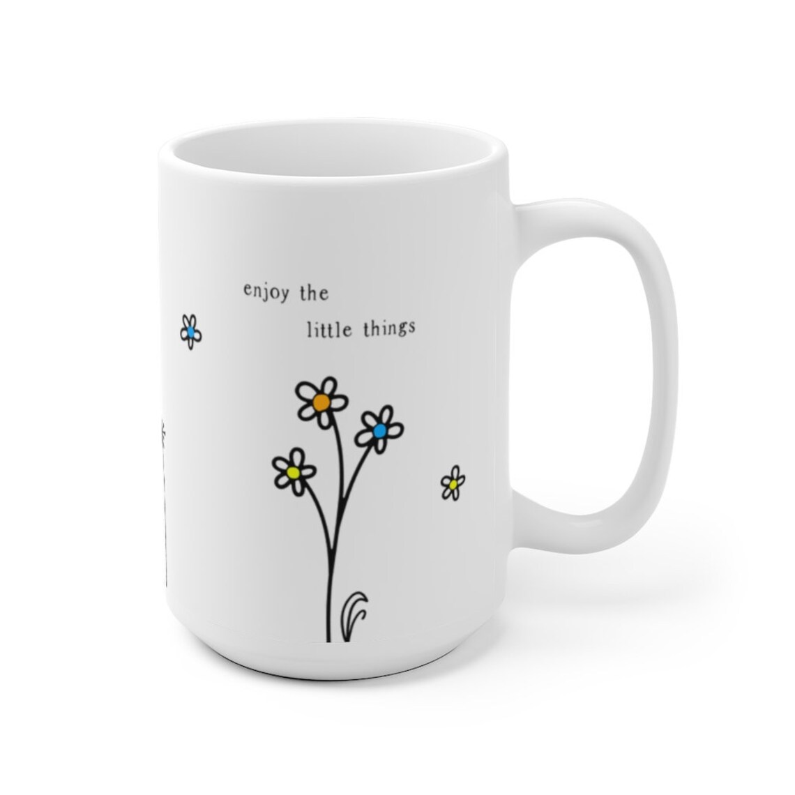 Enjoy the little things mug inspirational mug 15oz coffee Etsy