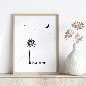 dreamer printable | inspirational printable | typography wall art *INSTANT DOWNLOAD*