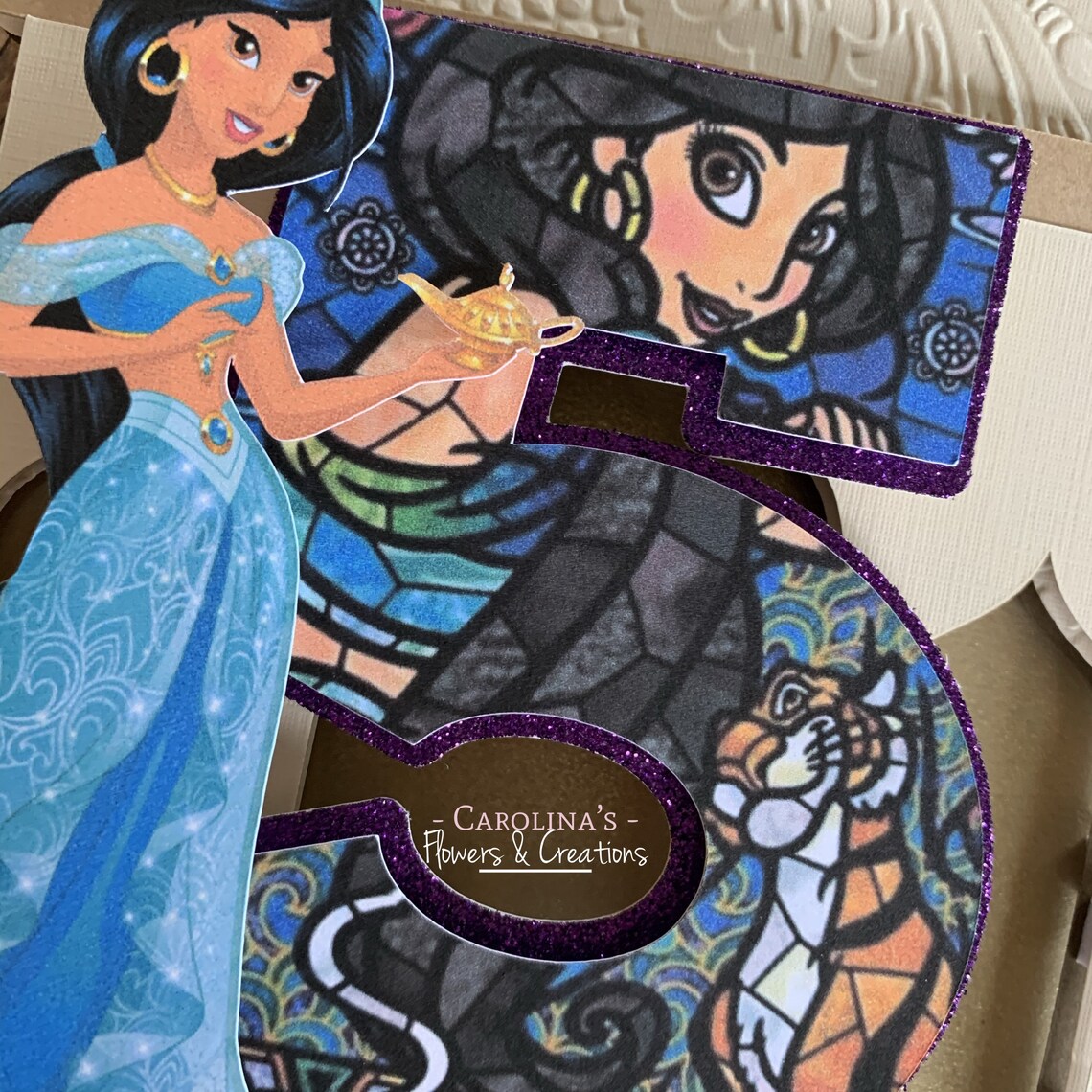 Princess Jasmine Cake Topper Jasmine Princess Jasmine Cake Etsy