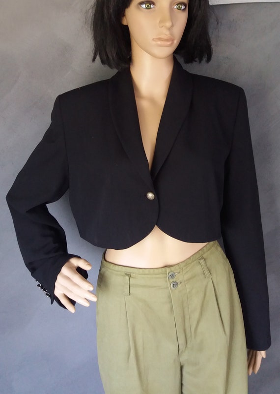 short black blazer