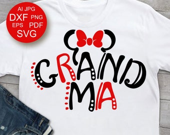 Grandma minnie svg | Etsy