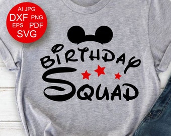 Download Mickey mouse birthday svg | Etsy