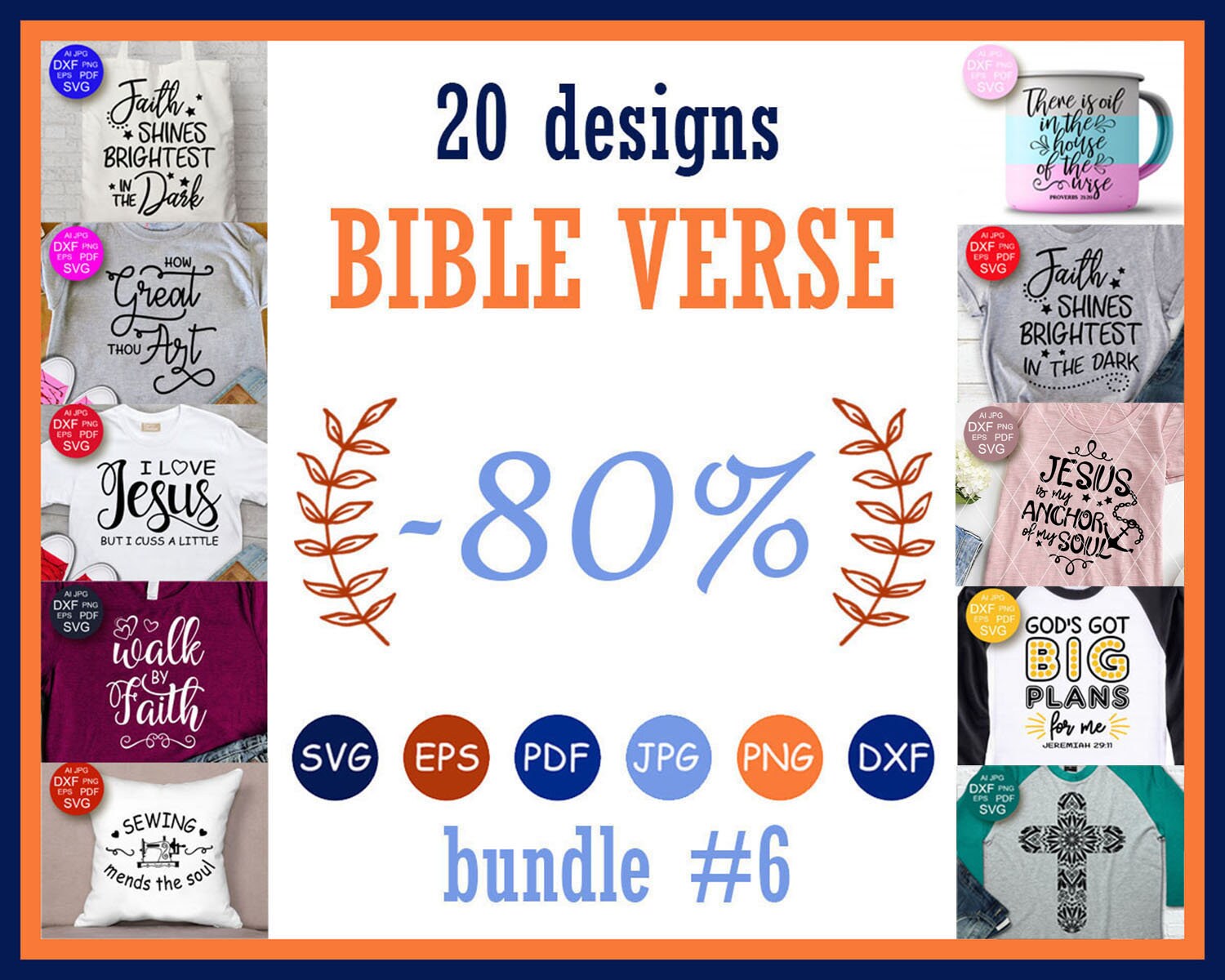 Download Free Bible Verse Svg Bundle Svg Files Sayings Christian Shirts Etsy SVG Cut Files