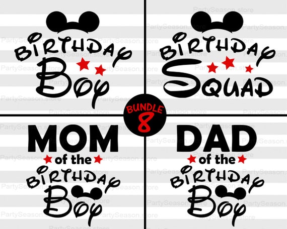 Download Disney BUNDLE svg Disney Birthday boy Svg Disney family ...