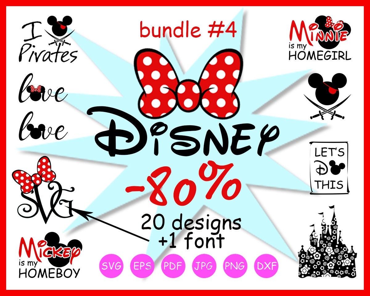 Download Free Disney Bundle Svg Files Disney Svg Minnie Monogram Svg Mickey Etsy SVG Cut Files